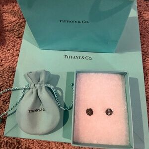 Tiffany & Co Atlas stud earrings sterling silver